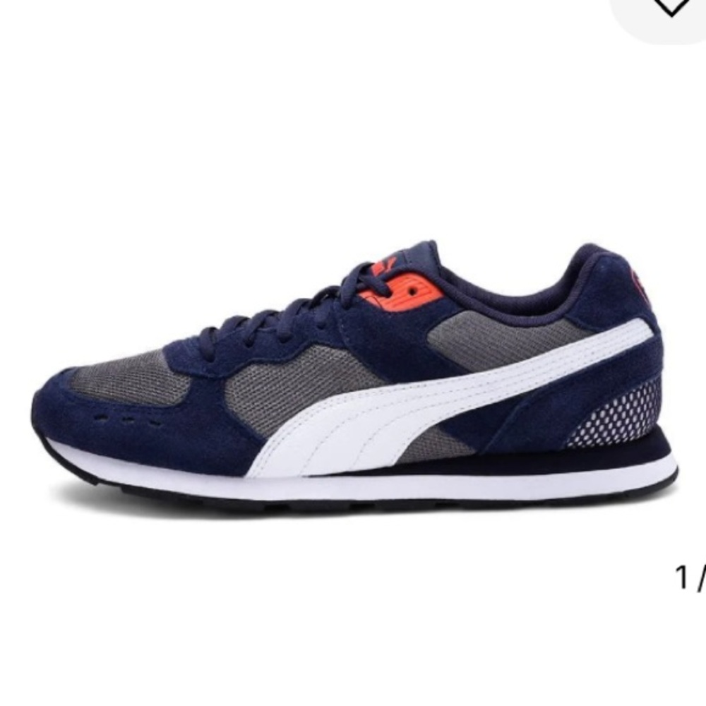 Puma Men's Navy, Gray, and White Sneakers Puma Vista men's casual shoes